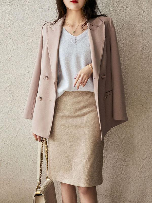 Alison - pull en tricot cachemire col v