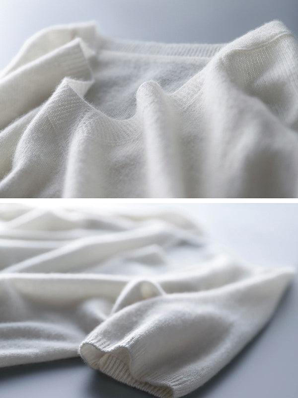Alison - pull en tricot cachemire col v