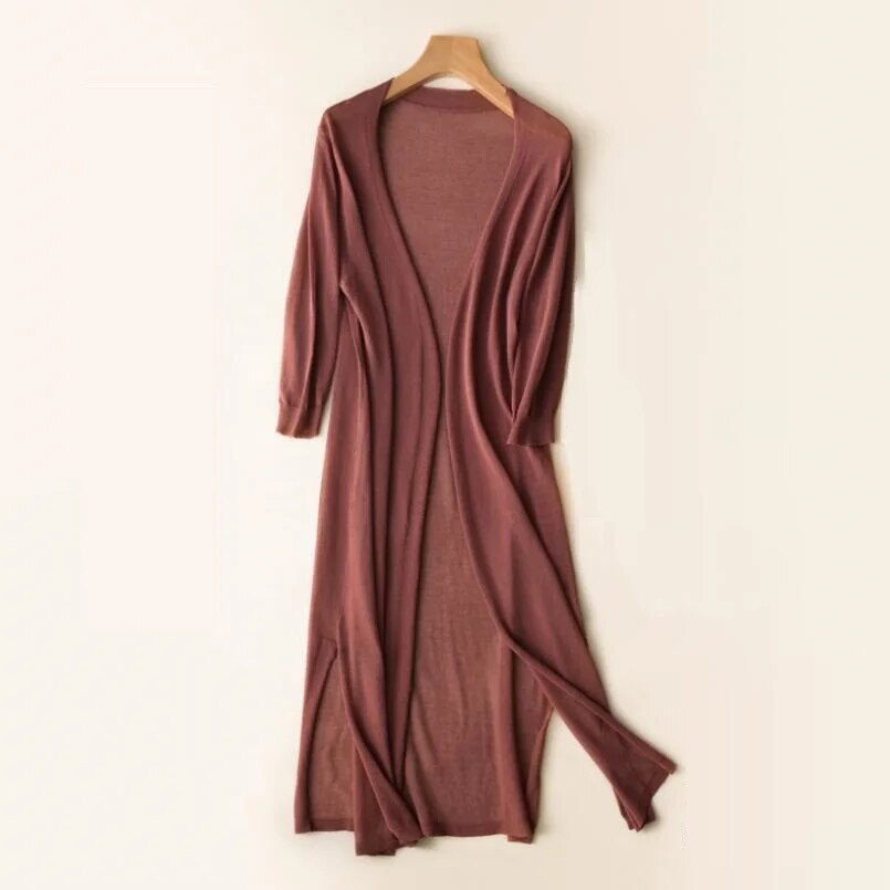 Cardigan long en tricot - Alyssa