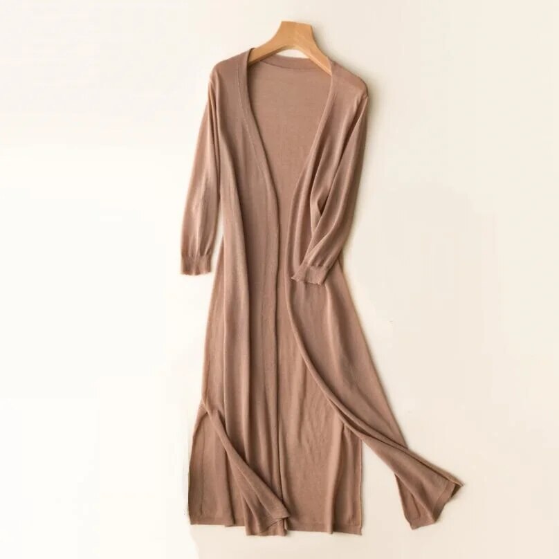 Cardigan long en tricot - Alyssa
