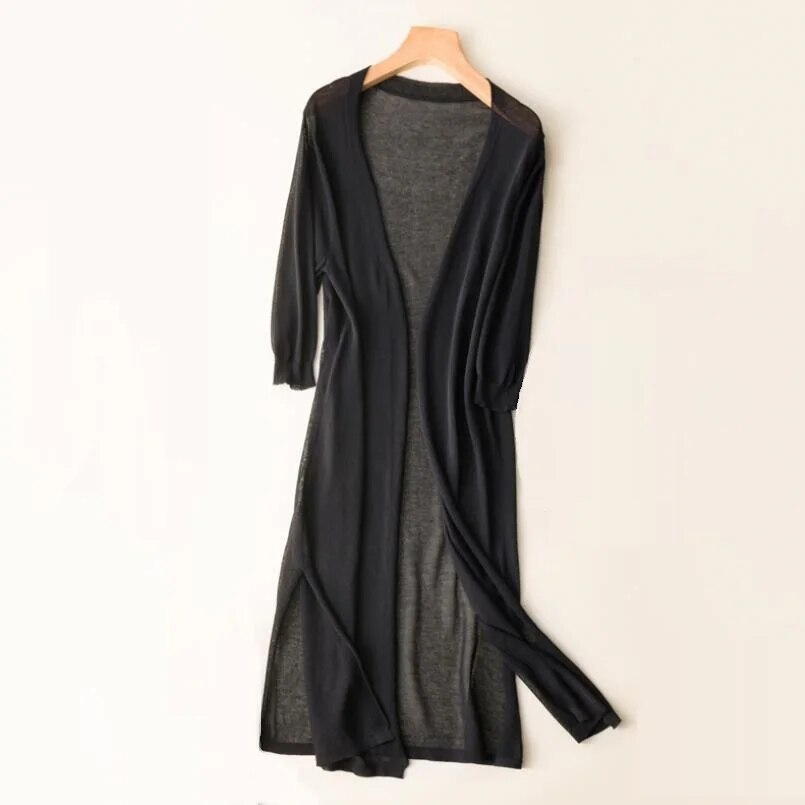 Cardigan long en tricot - Alyssa