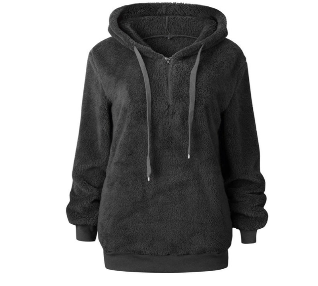 Zera - sweat-shirt femme en polaire avec fermeture à friction à l'encolure