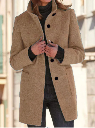 Felicity - un manteau boutonné élégant et confortable