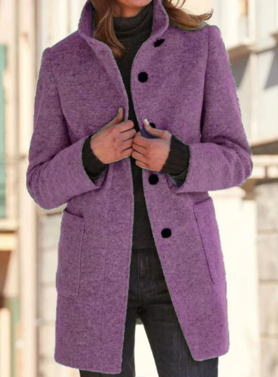 Felicity - un manteau boutonné élégant et confortable