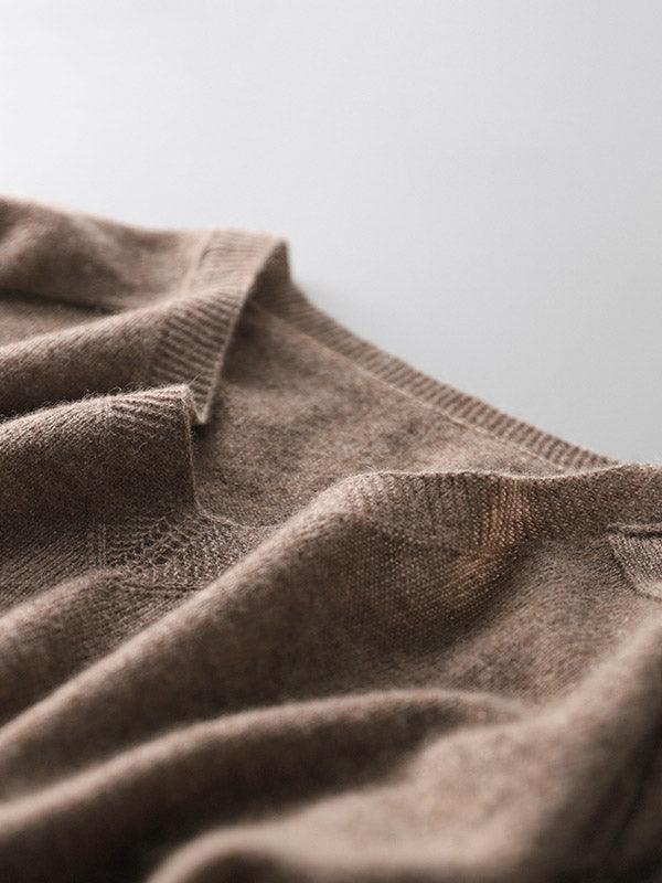 Alison - pull en tricot cachemire col v