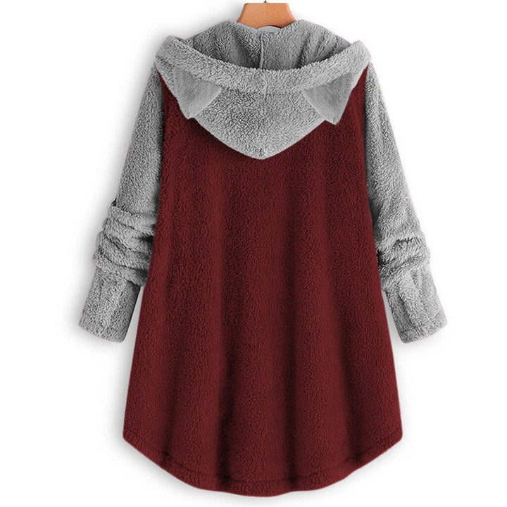 Nina - sweat-shirt femme en polaire avec oreilles de chat et manches détachées