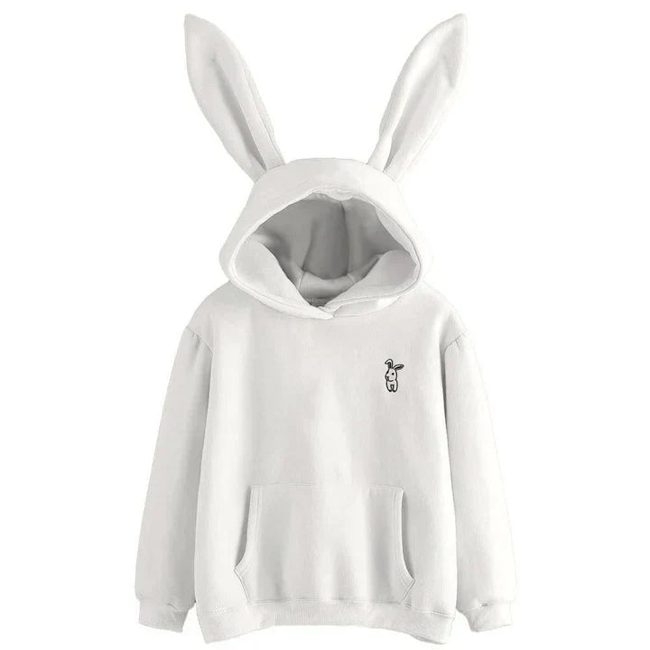 Pera - Sweat-shirt femme avec capuche et oreilles de lapin