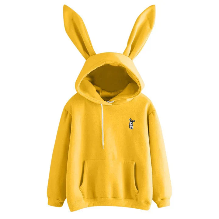 Pera - Sweat-shirt femme avec capuche et oreilles de lapin