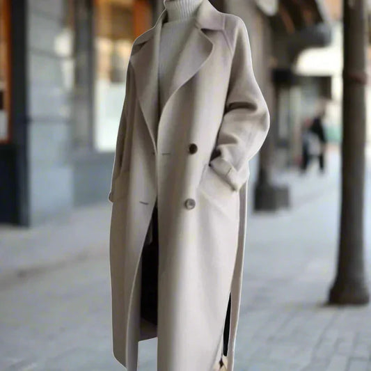 Marie - manteau long classique pour femme