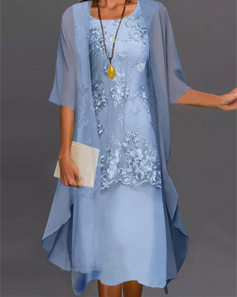 Robe deux pièces en mousseline - Roma