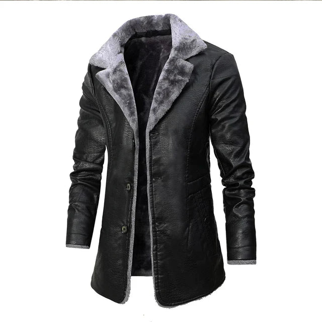 Ikar - manteau de cuir épais et chaud pour homme