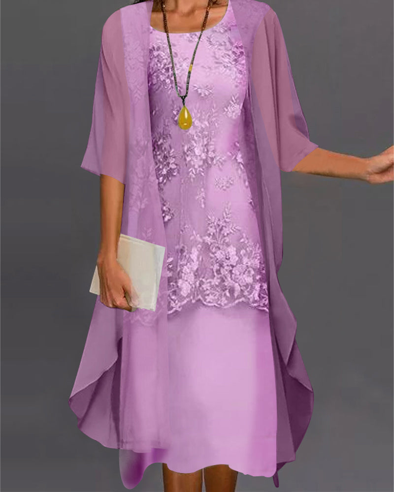 Robe deux pièces en mousseline - Roma