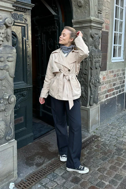 Cella - veste en peau de mouton pour femmes avec coupe ample