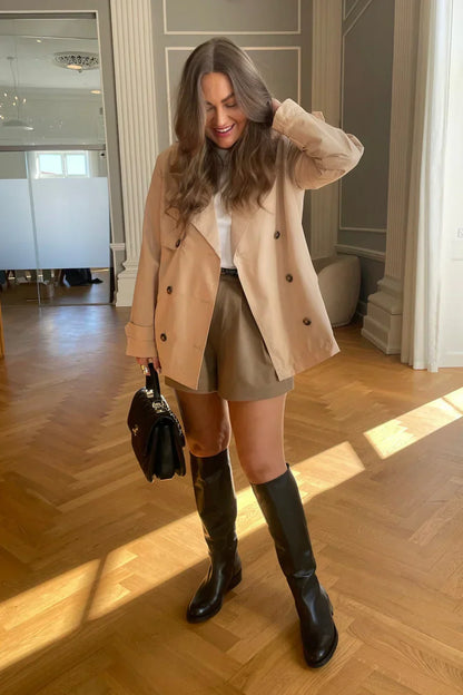 Cella - veste en peau de mouton pour femmes avec coupe ample