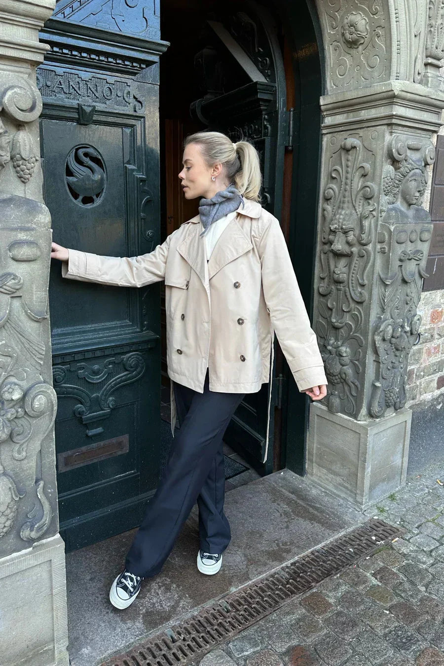 Cella - veste en peau de mouton pour femmes avec coupe ample