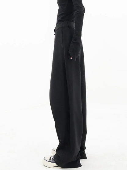 Leja - pantalon à boutons superposés et à jambes larges pour femmes