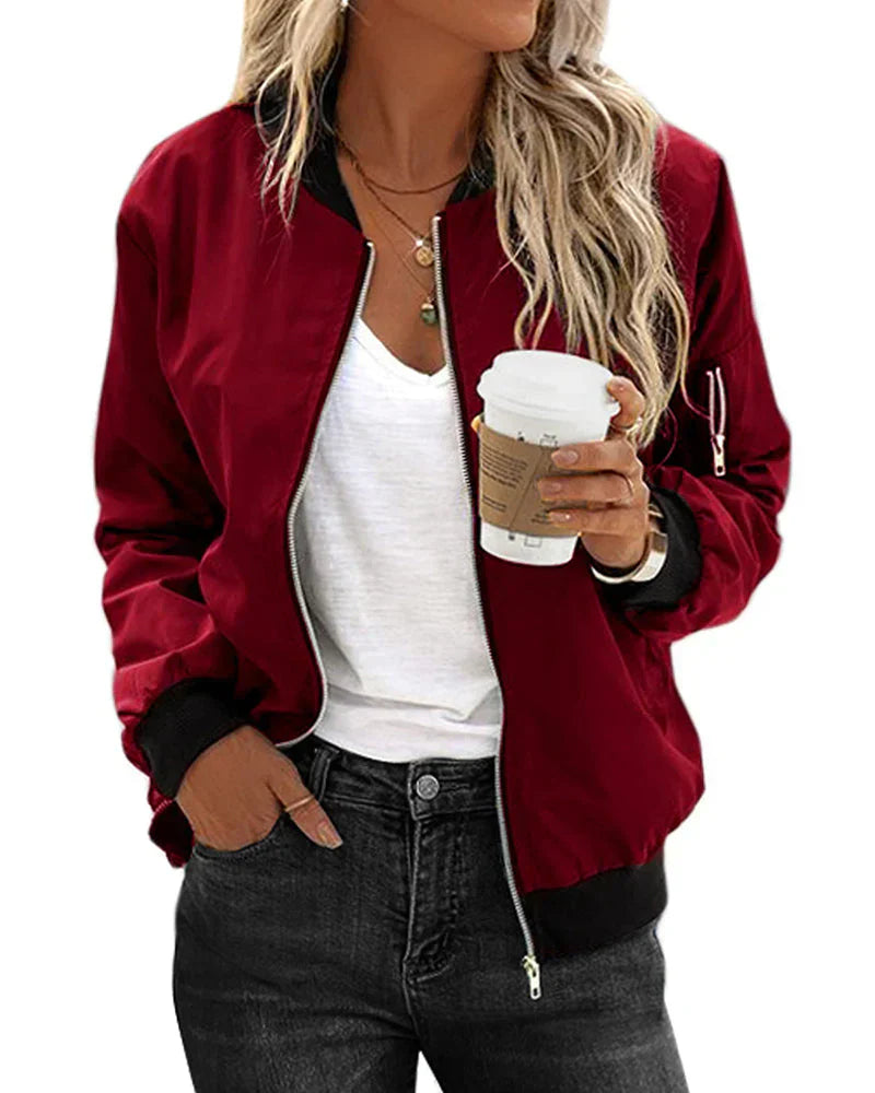 Rinna - Veste bomber classique et élégante avec poches - parfaite pour toutes les occasions