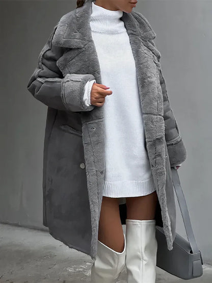 Cova - manteau en peluche coupe-vent pour femme