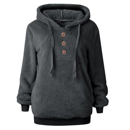 Susi - sweatshirt à capuche en polaire moelleuse pour femme