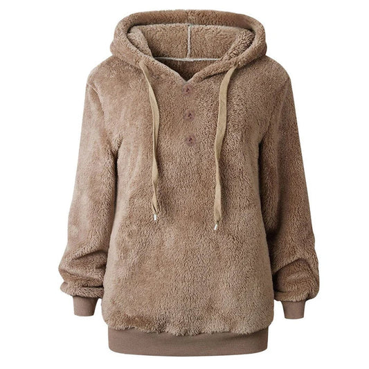 Susi - sweatshirt à capuche en polaire moelleuse pour femme