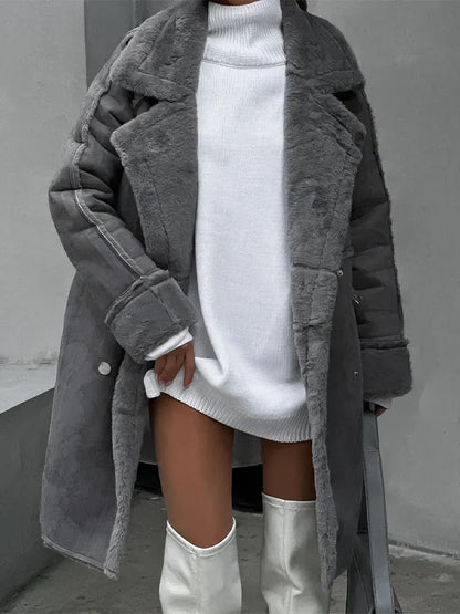 Cova - manteau en peluche coupe-vent pour femme