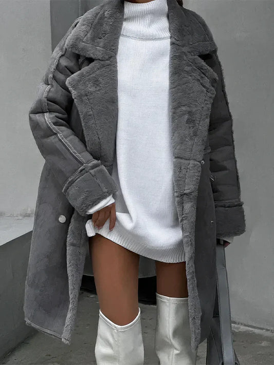 Cova - manteau en peluche coupe-vent pour femme