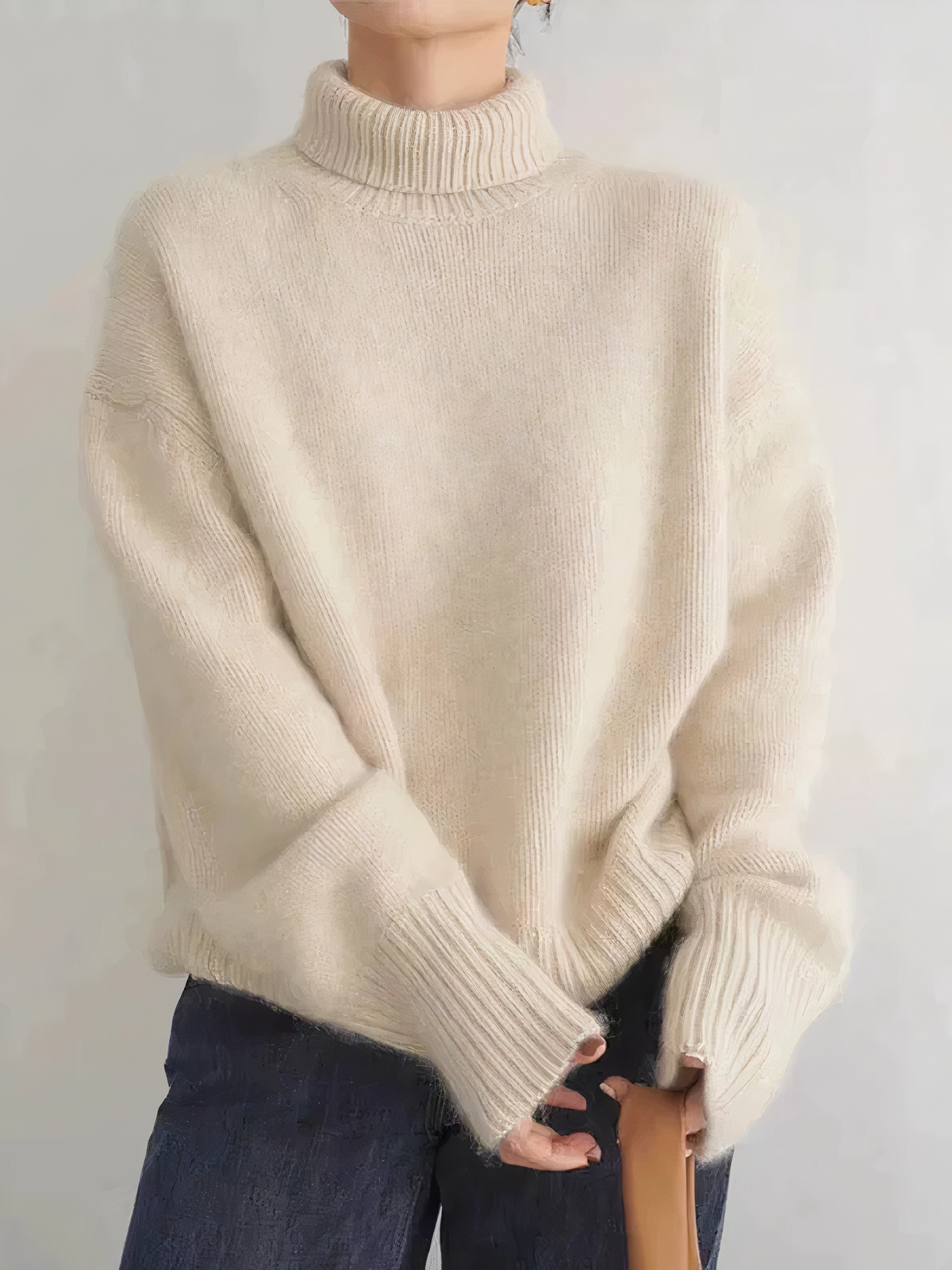 Pull à col roulé en cachemire - Sonja