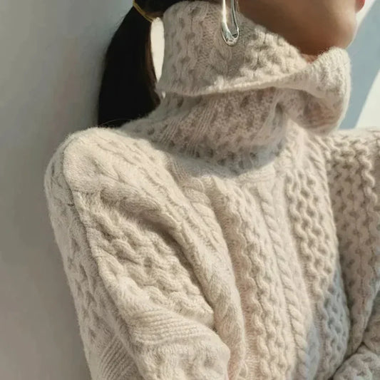 Selin - pull col roulé en cachemire pour femme