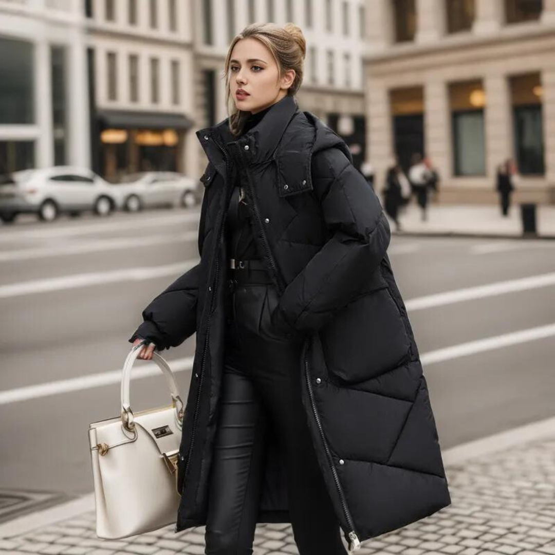 Kati - manteau d'hiver solide pour femmes
