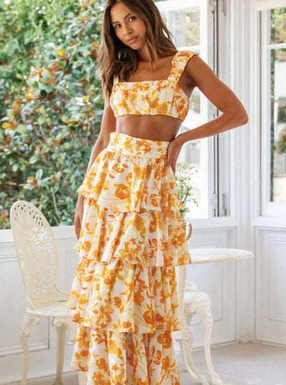 Ibrahimma - ensemble de couleurs orange