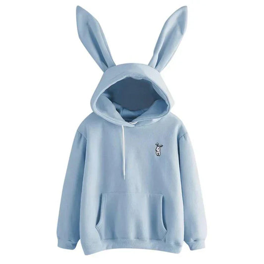 Pera - Sweat-shirt femme avec capuche et oreilles de lapin