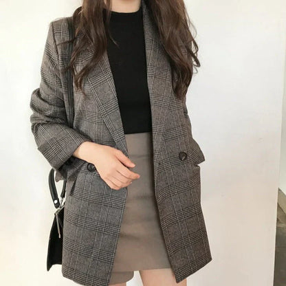 Flina - Blazer avec veste à carreaux