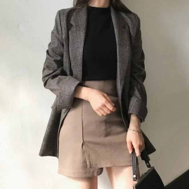 Flina - Blazer avec veste à carreaux