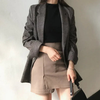 Flina - Blazer avec veste à carreaux
