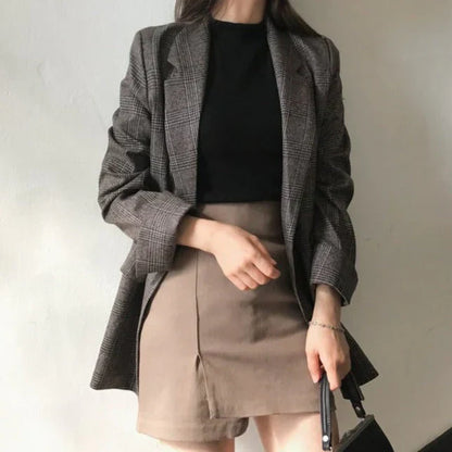 Flina - Blazer avec veste à carreaux