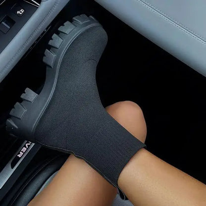 Phyllida - bottines à la cheville tricotées avec semelle tendance