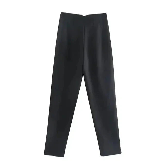 Pantalon formel décontracté taille haute