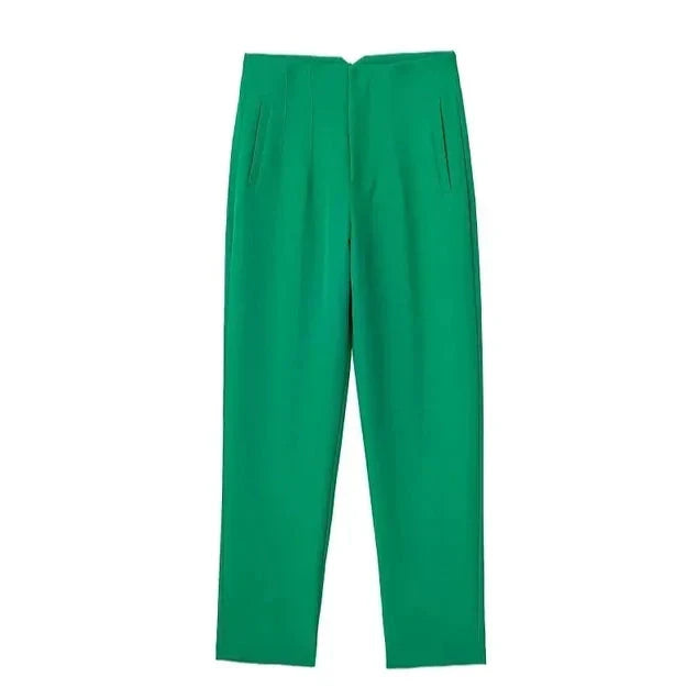 Pantalon formel décontracté taille haute