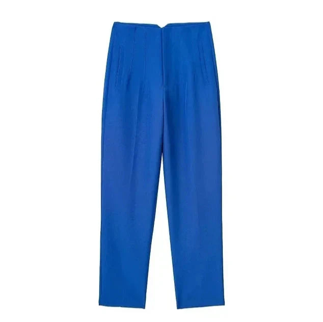 Pantalon formel décontracté taille haute