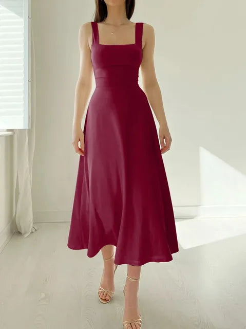 Robe trapèze - décolleté élégant et ajustée