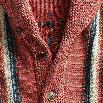 Edoardo - veste en tricot jacquard style vintage pour homme