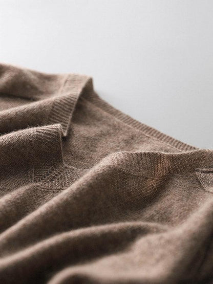 Alison - pull en tricot cachemire col v