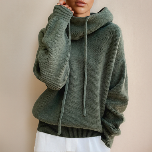 Meilleure vente Pull à col roulé en laine mérinos pour femme - Edeltraud