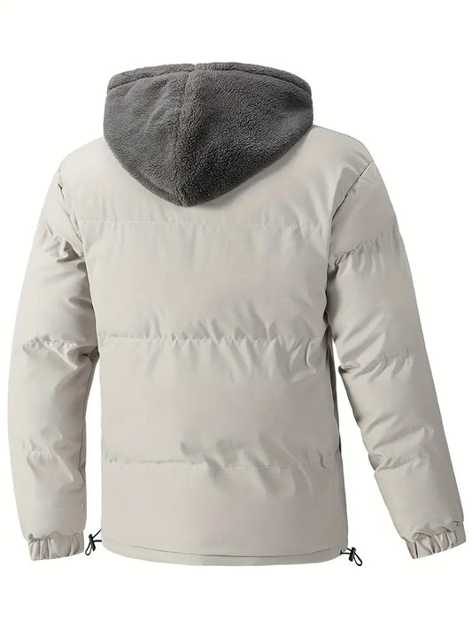 London - veste à capuche deux pièces pour hommes - veste polaire chaude pour l'hiver et les activités de plein air