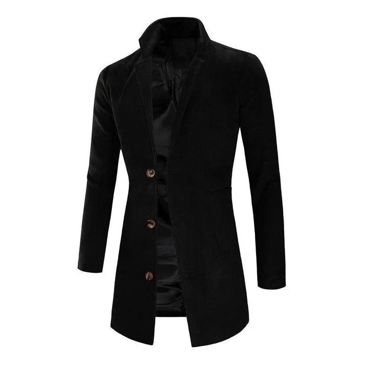TailleMeksi - manteau long pour homme avec coupe cintrée