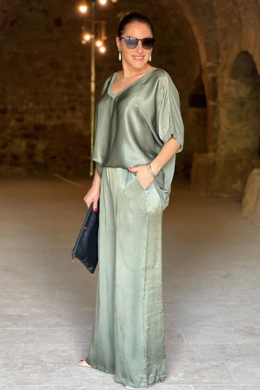 Britt - ensemble deux pièces en satin