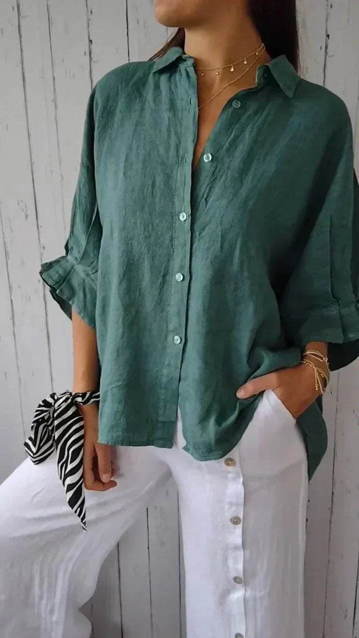 Chemise estivale à nœud