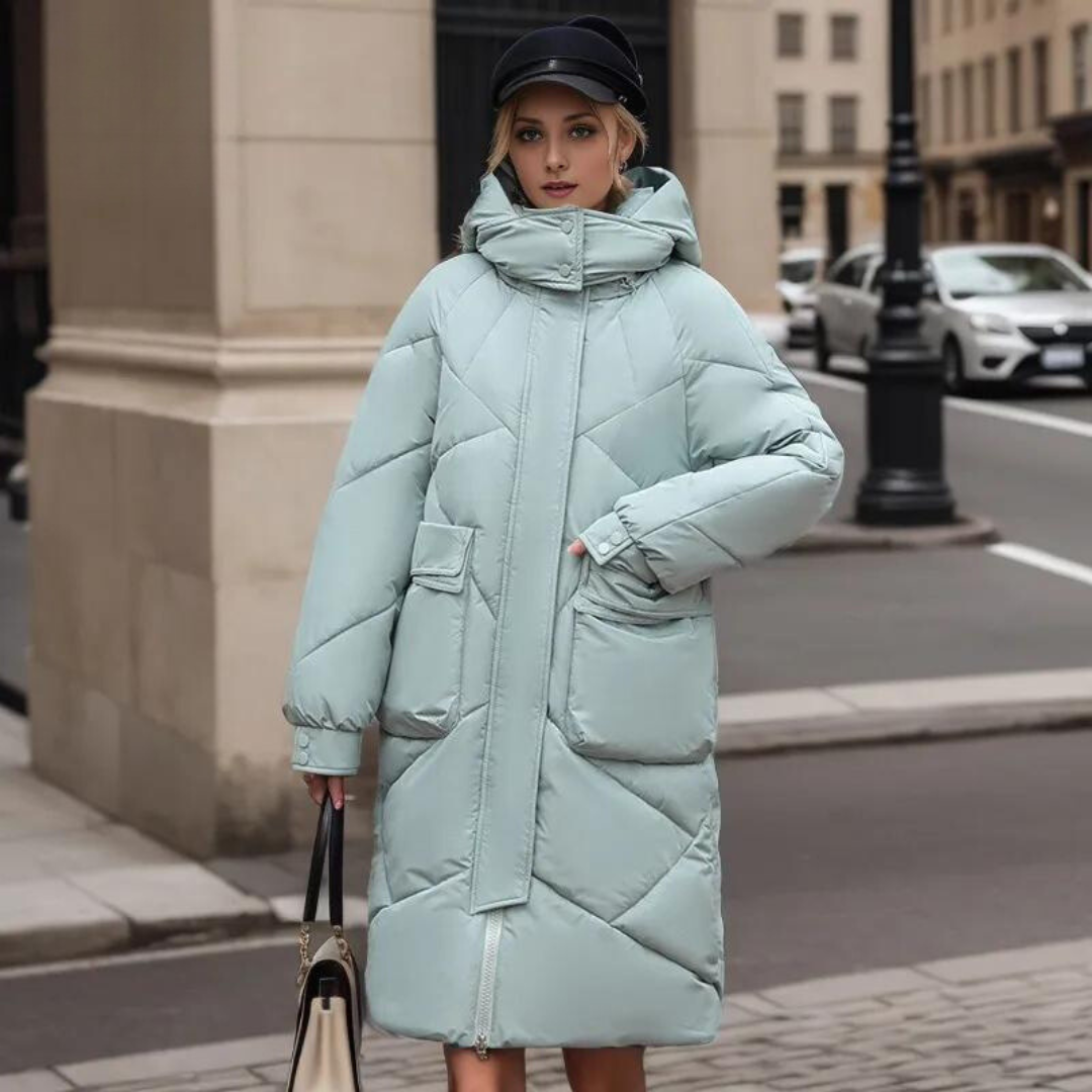 Kati - manteau d'hiver solide pour femmes