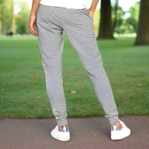Julia - pantalon en coton rayé à la mode