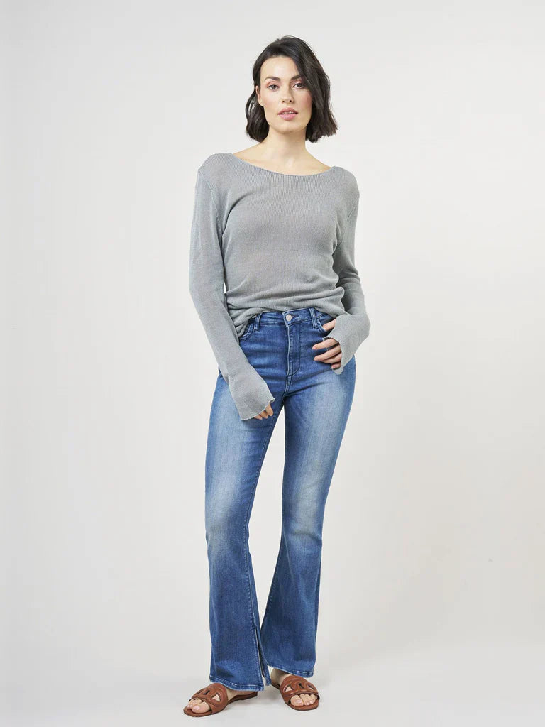 Vicky bootcut bleu opéra